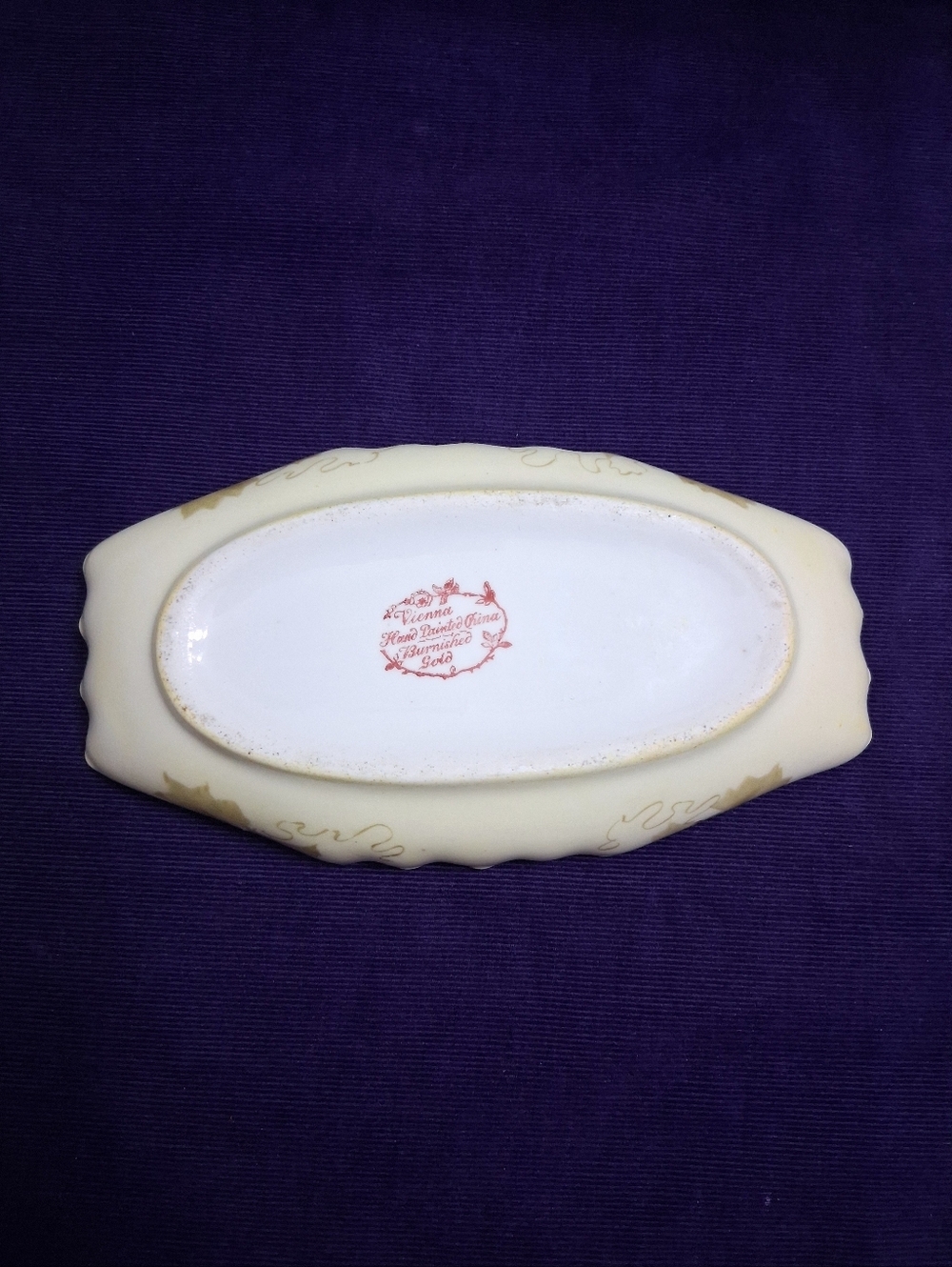 Antique Porcelain Trinket Jewelry Dish Vanity Tray Hand-painted Vienna Austria - Picture 11 of 15